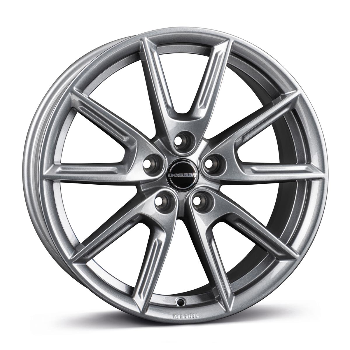 Borbet LX18 grey glossy 8x18 5x112 ET40 CB66,6 60° 690 kg 497210