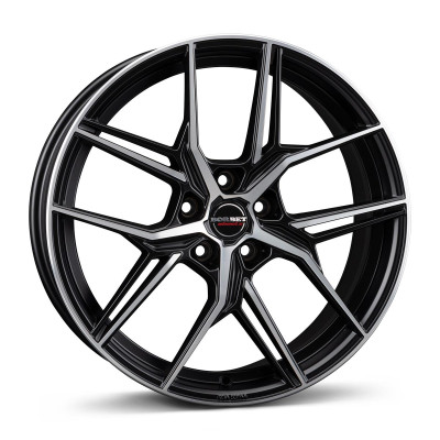 Borbet QX black polished matt 8x19 5x114.3 ET40 CB72,6 60° 650 kg 497847