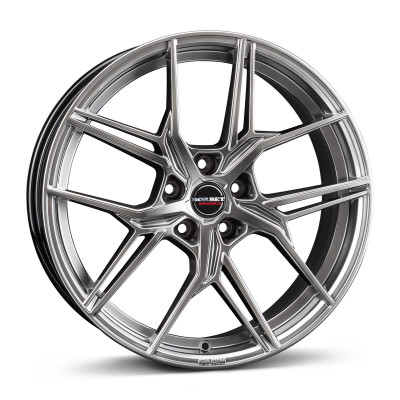 Borbet QX hyper black silver 8x19 5x112 ET40 CB66,6 60° 650 kg 497845
