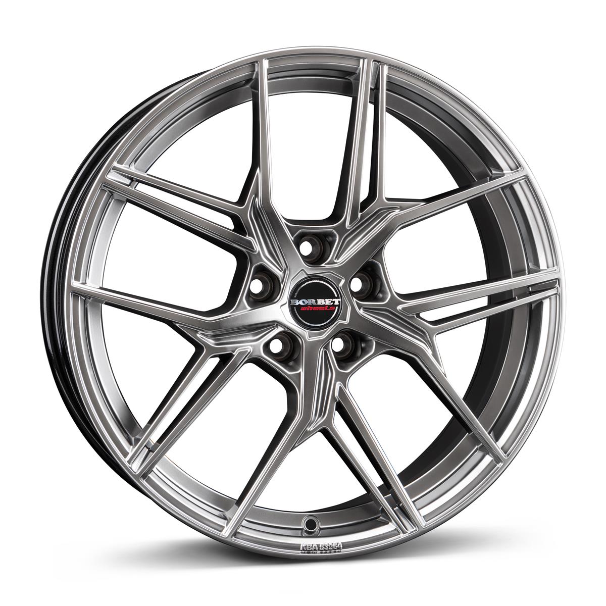 Borbet QX hyper black silver 8,5x20 5x114.3 ET45 CB72,6 60° 720 kg 497866