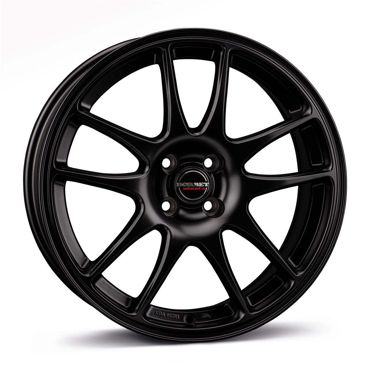 Borbet RS Black matt 7x17 4x100 ET35 CB64,1 60° 580 kg 221973