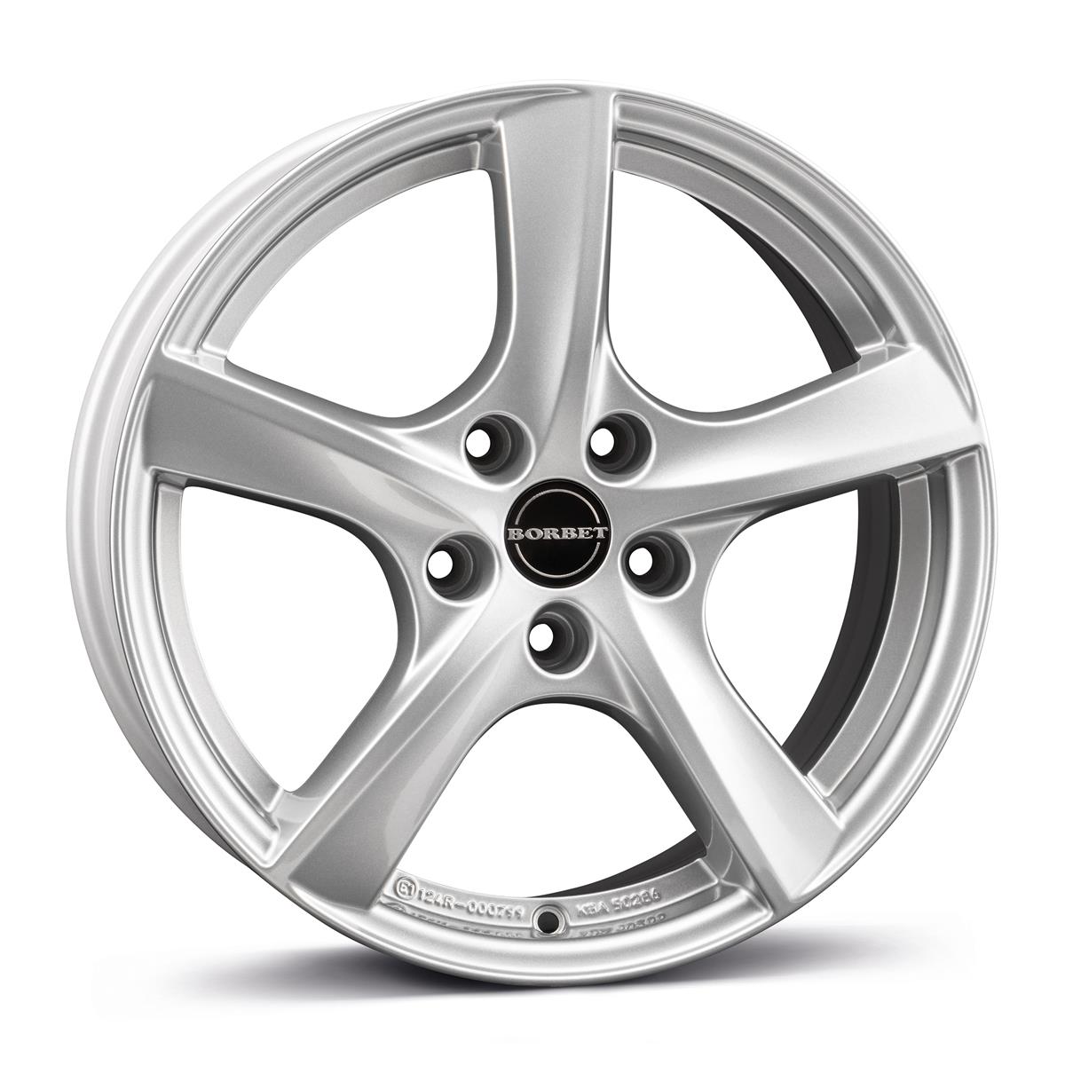 Borbet TL brilliant silver 5,5x15 5x112 ET46 CB66,6 60° 500 kg 8131005