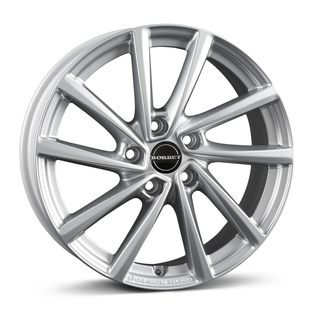 Borbet V Crystal Silver 7x17 5x112 ET54 CB57,1 R13 650 kg 496040