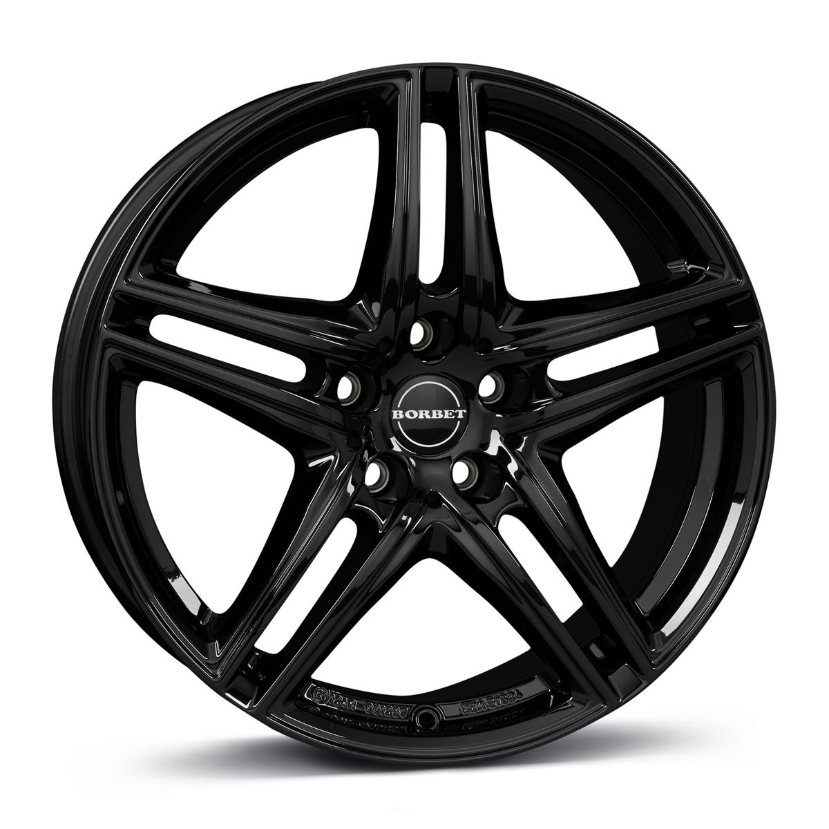Borbet XR black glossy 7,5x17 5x112 ET27 CB66,6 60° 795 kg 8131043