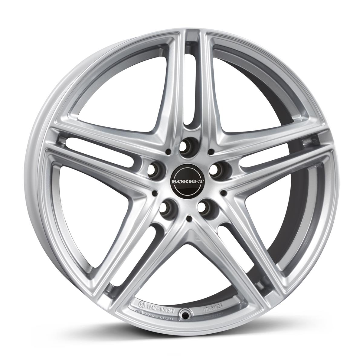 Borbet XR brilliant silver 7,5x17 5x112 ET29 CB66,6 R14 740 kg 8131044