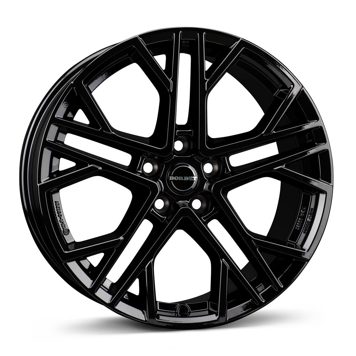 Borbet XV black glossy 9,5x19 5x114.3 ET45 CB64,1 60° 875 kg 498190
