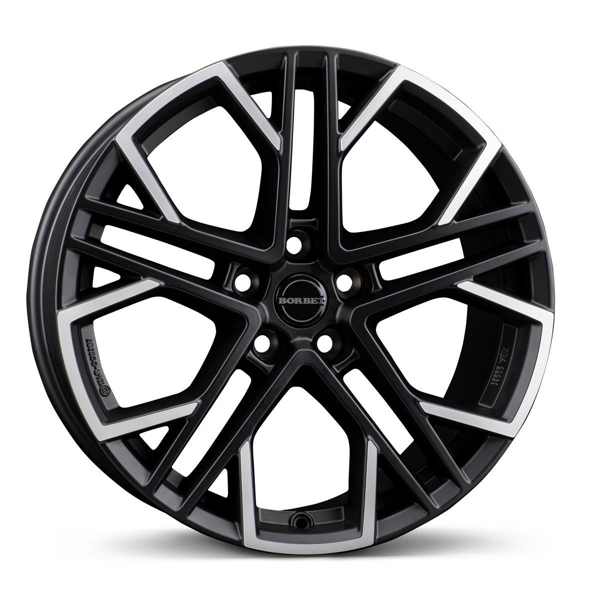 Borbet XV black polished matt 9,5x19 5x112 ET45 CB72,6 60° 910 kg 498194