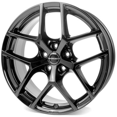Borbet Y black glossy 7x17 5x114.3 ET40 CB72,6 60° 650 kg 497330