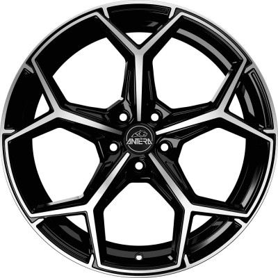 Antera A101 Piano Black Diamond 10,5x22 5x112 ET18 CB66,6 R14 925 kg A10105221816190I
