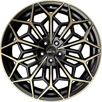 Antera A105 Piano Black Champagne 10x21 5x112 ET42 CB66,6 60° 850 kg A10510214215496I