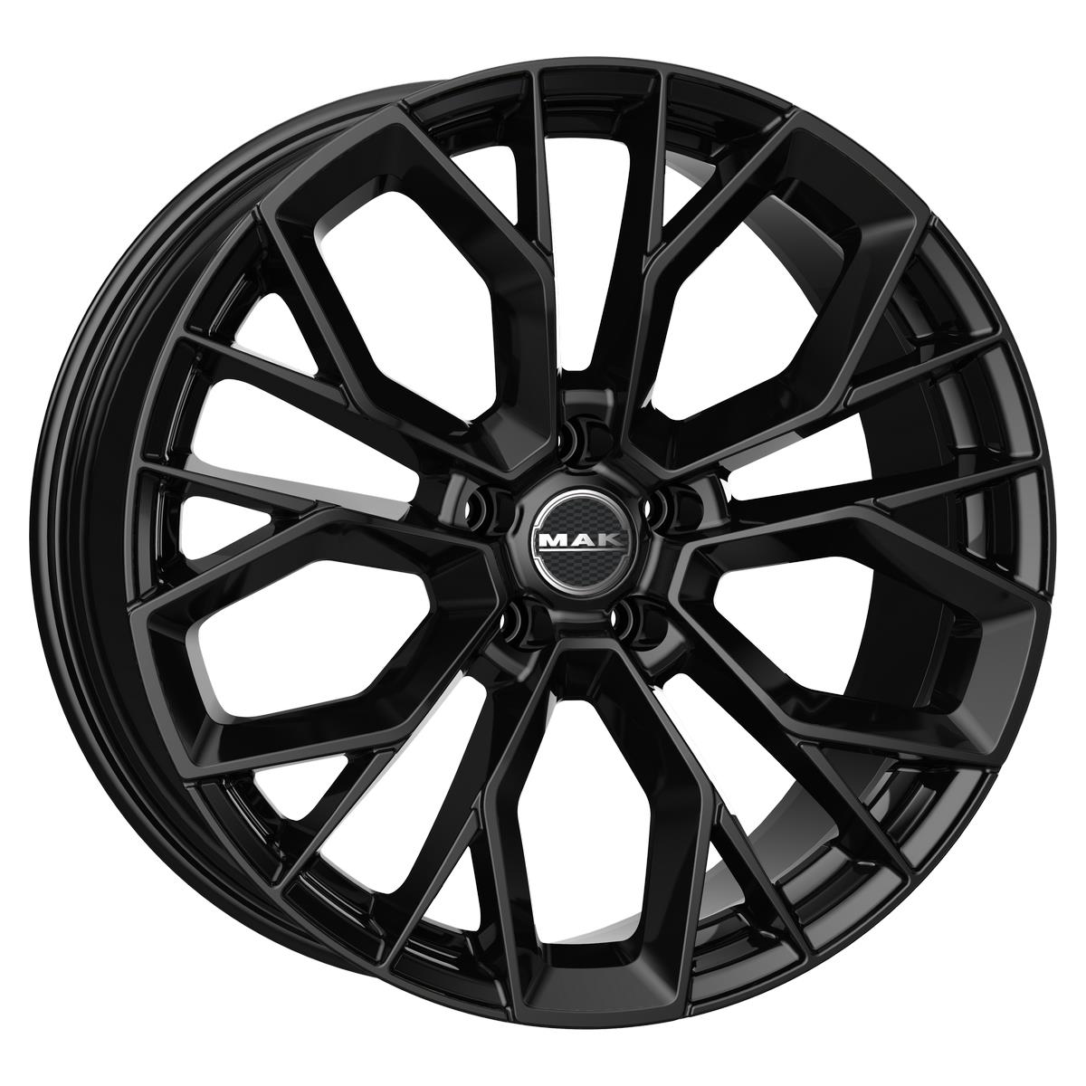 MAK Stilo-D Gloss Black 11,5x22 5x112 ET52 CB66,6 R14 1100 kg F1522TPGB52WS5X
