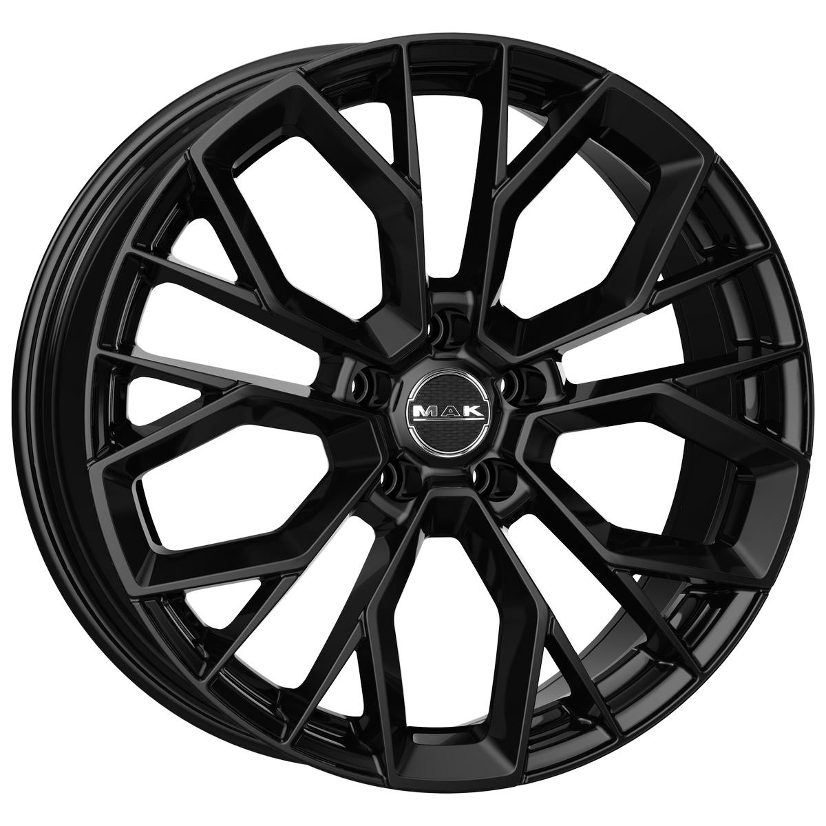MAK Stilo Gloss Black 9x22 5x108 ET42 CB63,4 60° 1100 kg F9022TSGB42GD3X