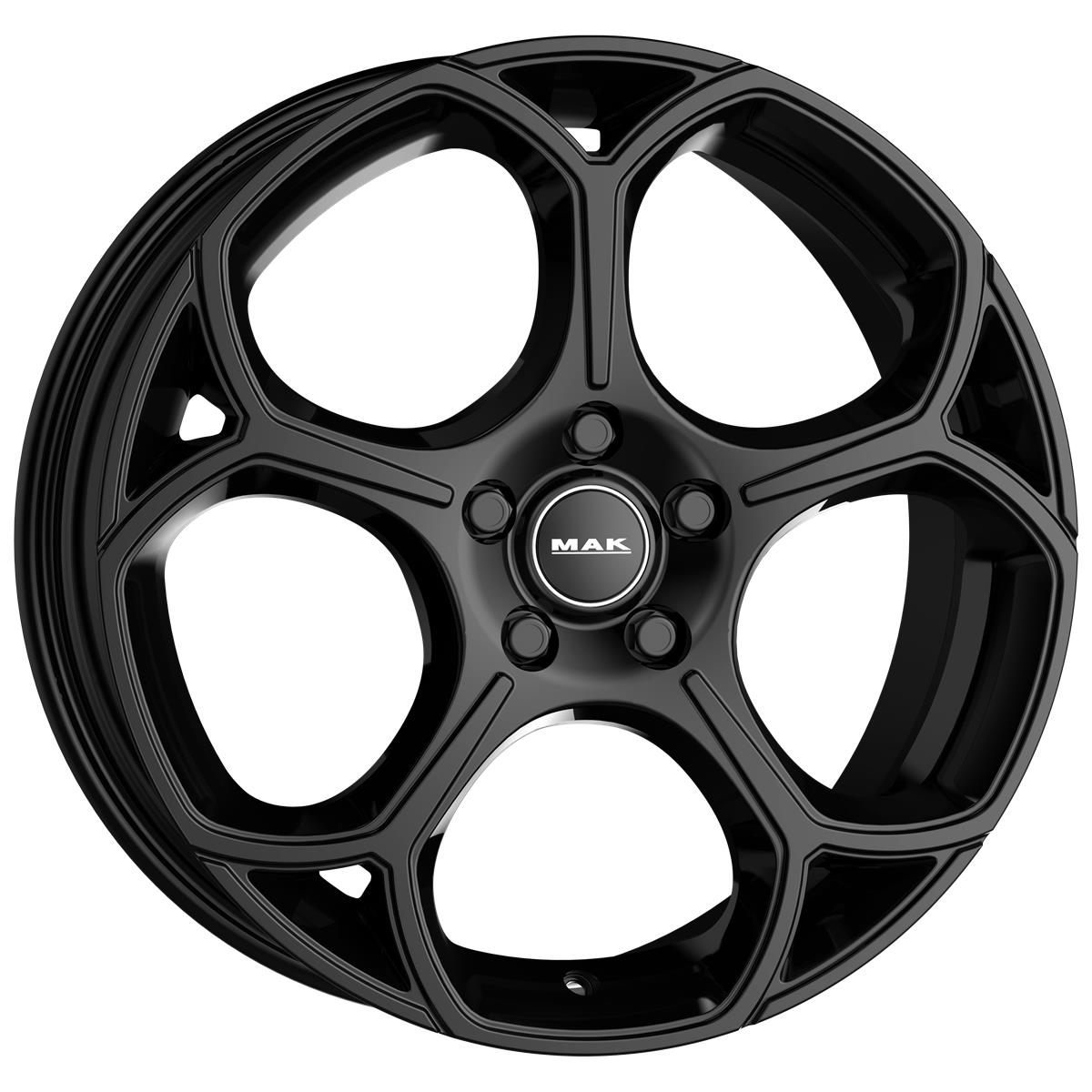 MAK Monza Gloss Black 7,5x18 5x108 ET42 CB65,1 Flat 700 kg F7580MOGB42GG2X