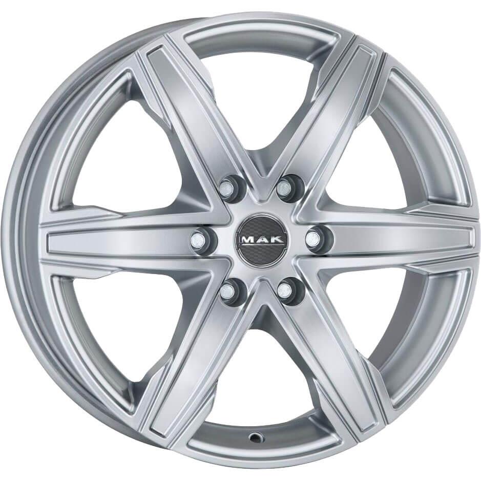 MAK King 6 Silver 8x18 6x139.7 ET50 CB95,1 60° 1215 kg F80806KSI50VJ4-LC250