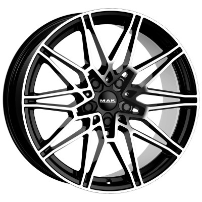 MAK Koenig-D Black Mirror 10,5x20 5x112 ET39 CB66,6 60° 900 kg F0520KRBM39WS2X
