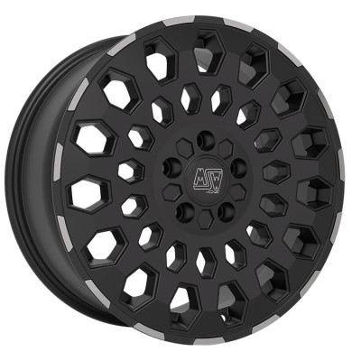 MSW 99 Van Matt Black Lip Polished 8x19 6x120 ET45 CB74.5 60° 1150 kg W19475003TO3