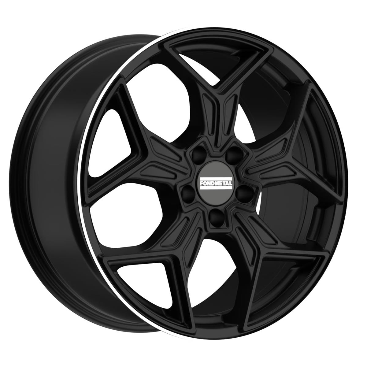Fondmetal Taranis Matt Black Machined Lip 9,5x20 5x112 ET22 CB66,6 R14 1000 kg RF21021