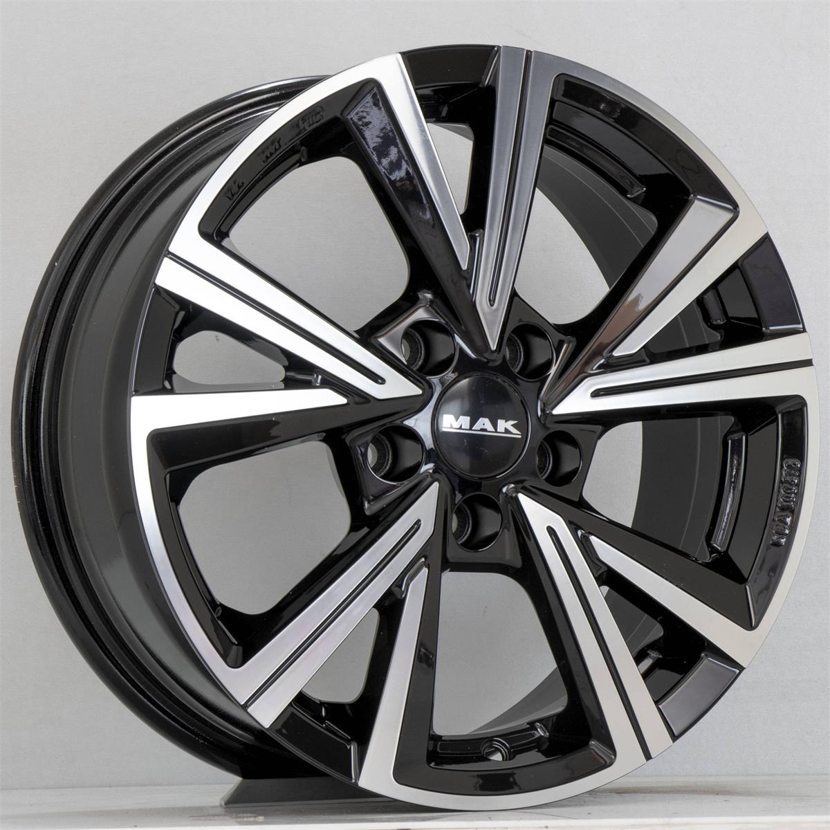MAK Qvarz Black Mirror 7,5x18 5x114.3 ET45 CB76,0 60° 810 kg F7580QZBM45F3