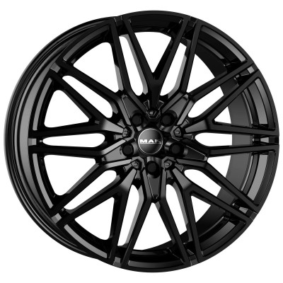 MAK Sturm Gloss Black 10,5x22 5x112 ET43 CB66,6 60° 1050 kg F0522SMGB43WS3X