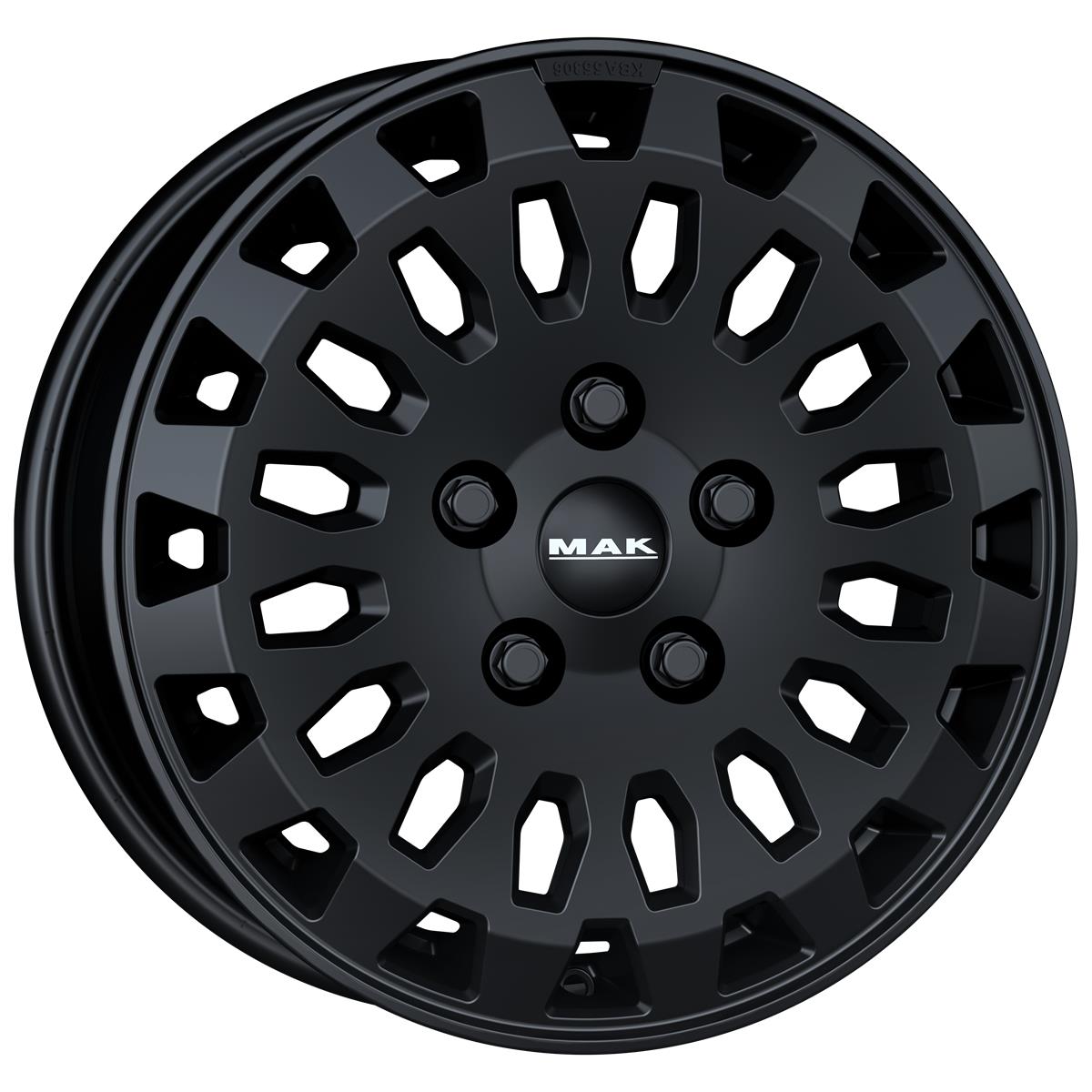 MAK Overland Matt Black 7x17 5x130 ET66 CB89,1 60° 1275 kg F7070RVMB66KT