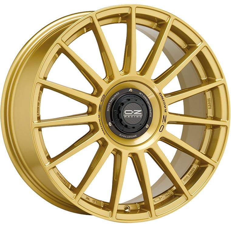 OZ Racing Superturismo Evoluzione Race Gold Black Lettering 8x18 5x112 ET45 CB66,6 60° 680 kg W01854006E77