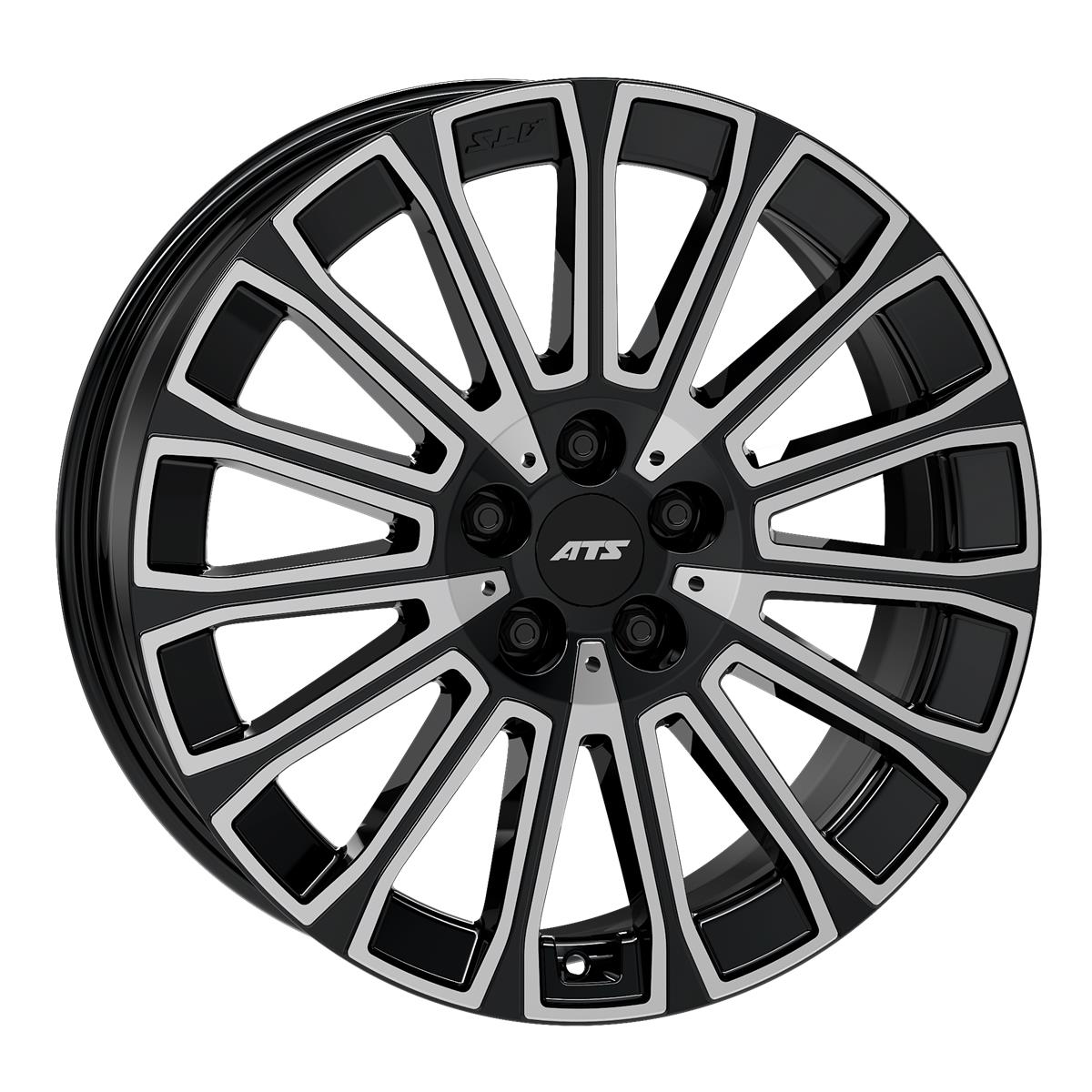 ATS Obsession diamond-black frontpolished 8x19 5x112 ET45.1 CB66,6 R14 930 kg OSN80945M13-1