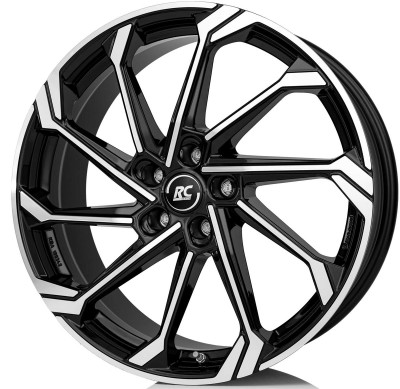 RC Design RC36 Schwarz Glanz Voll-Poliert (SGVP) 7,5x20 5x114.3 ET40 CB66,6 R13 860 kg 373862