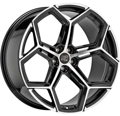 MSW 53 Gloss Black Full Polished 10,5x21 5x112 ET19 CB66,6 60° 910 kg W1948400156