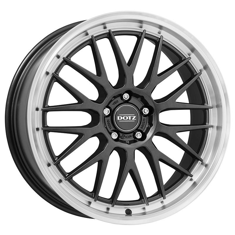 Dotz Bilbao dark Gunmetal/polished lip 8,5x20 5x112 ET35 CB70,1 60° 780 kg OBI0L8FL35
