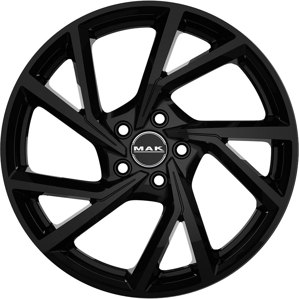 MAK Kassel Gloss Black 8x20 5x108 ET41 CB72,0 60° 910 kg F8020KAGB41GG2