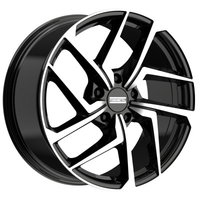 Fondmetal Taara Glossy Black Machined 8,5x19 5x130 ET55 CB66,6 R14 820 kg RF21433