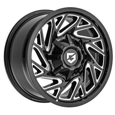 Gear Off Road 769 Sequence Glossy Black Milled 10x20 6x139.7 ET-19 CB106,1 (PCD2: 6x135) 60° 1000 kg RF20463