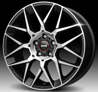 Momo REVENGE EVO 2.0 Matt Black Polished 8,5x19 5x114.3 ET45 CB72,3 60° 750 kg W2RE85945514E