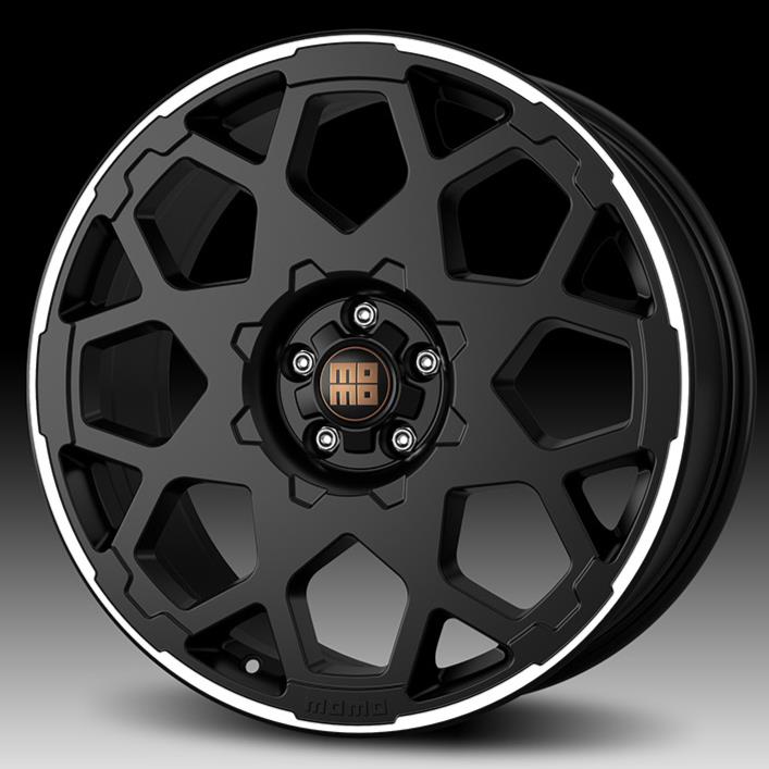 Momo HEAVY DUTY Matt Black Polished 8,5x20 5x112 ET45 CB72,3 60° 1035 kg WHDE85045512E