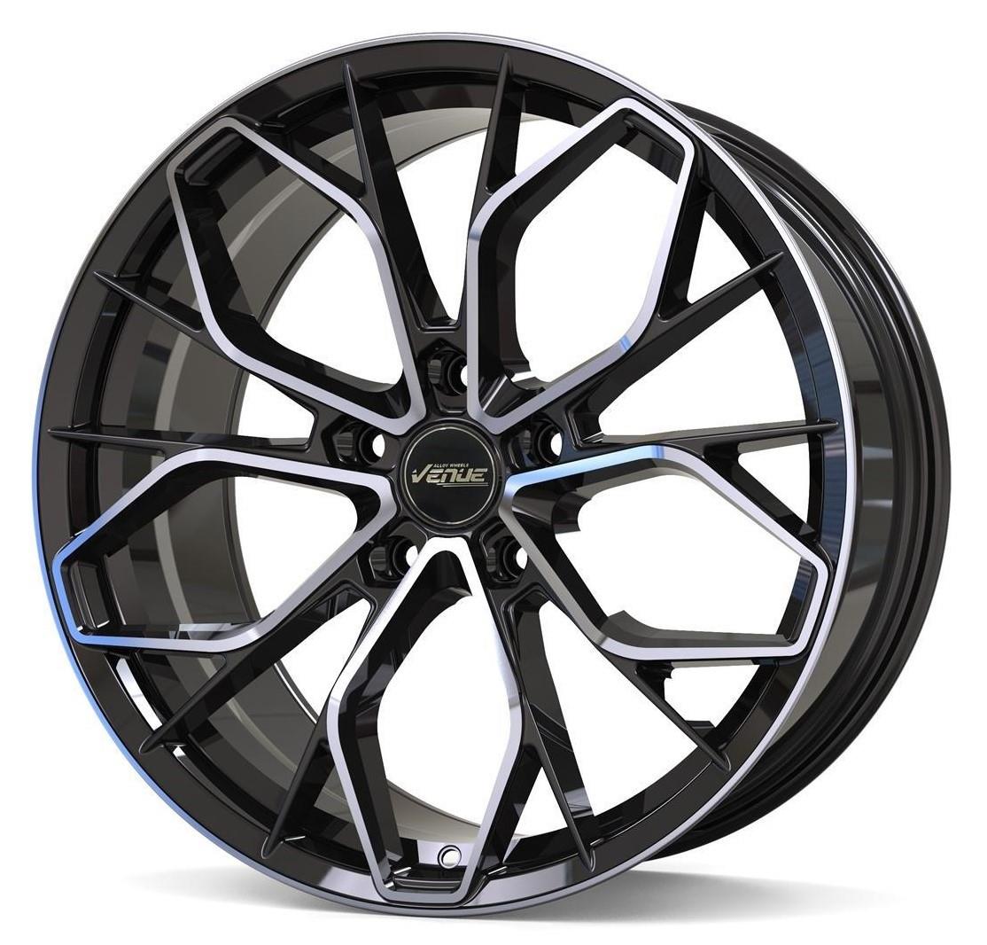 Venue Rocker Black Polished 8,5x19 5x114 ET35 CB73.1 60° 900 kg VROC19855114335731BP