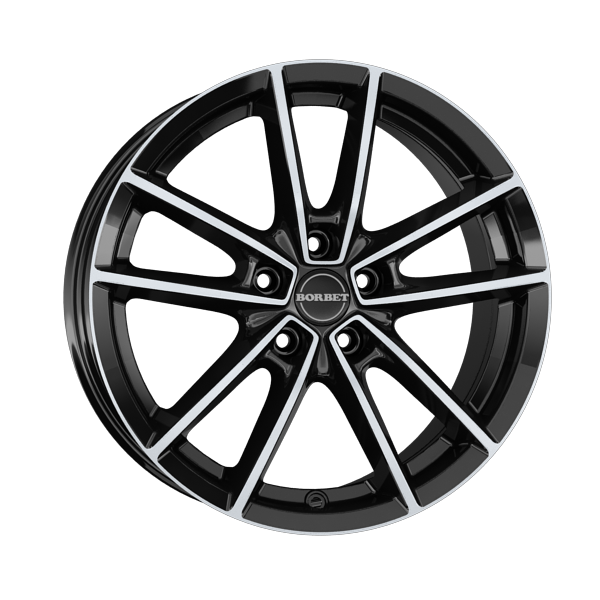 Borbet XE1 black polished glossy 7,5x18 5x112 ET25 CB66,6 60° 820 kg 498506