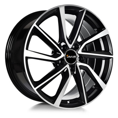 Avus AC-518 Black Polished 6x15 5x112 ET47 CB57.1 60° 625 kg 518060155112047571DW