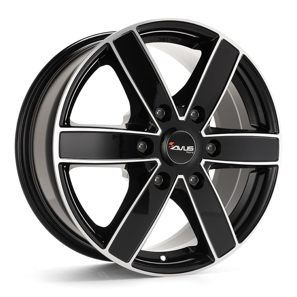 Avus AC-V61 Black Polished 6,5x16 6x125 ET68 CB74.1 60° 1215 kg V61065166125068741D0