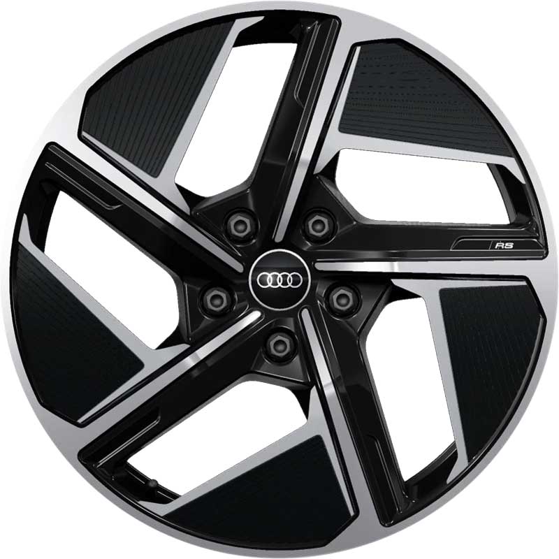 OE Audi 4J3071490BAX1 Matt Antharcite Polished 9x20 5x130 ET54 CB71,6 R12 4J3071490BAX1